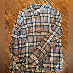 Men’s casual flannel plaid
